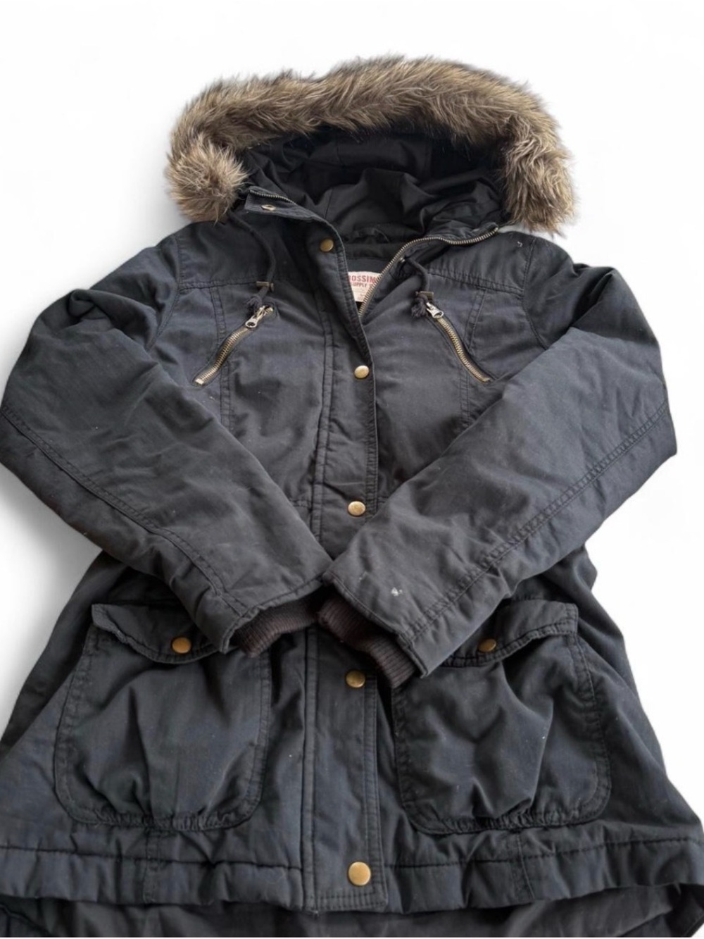Mossimo Coat With Fur Hood